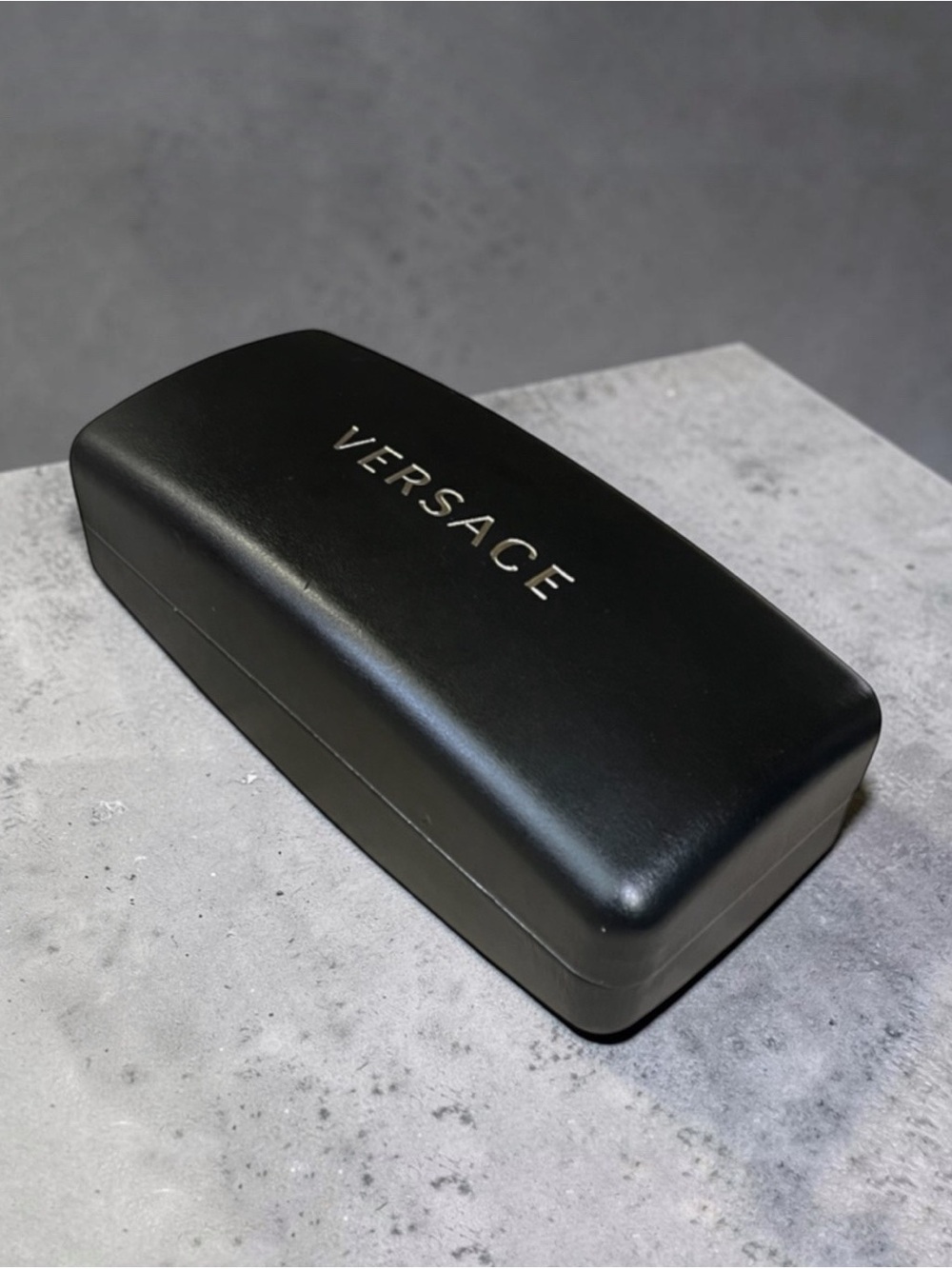 Versace Large Black Sunglasses Glasses Clamshell Case